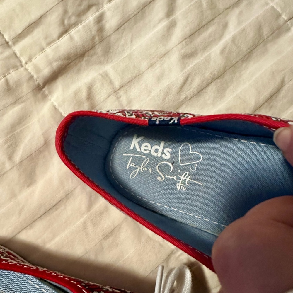 Keds Kids Red and White Sneakers